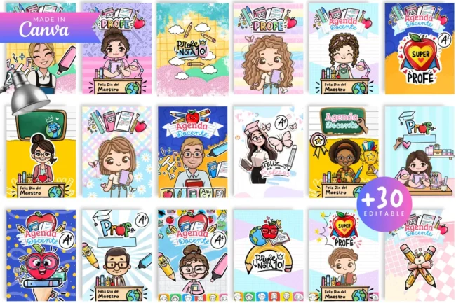 Teacher Planner Covers Bundle 2025-2026. - Imagen 5
