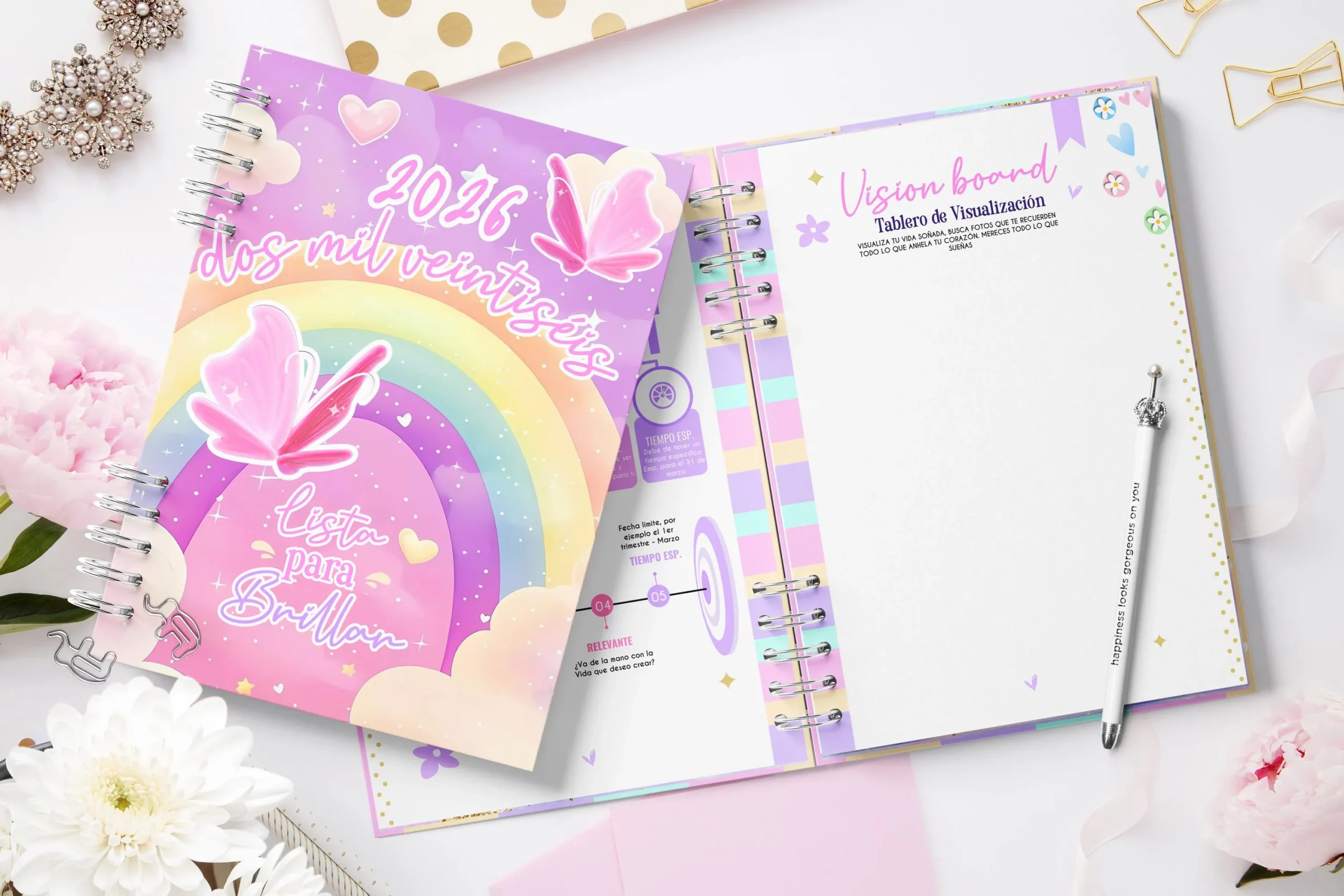 Agenda 2026 Semana Vista A5 Editable en Canva - Imagen 4