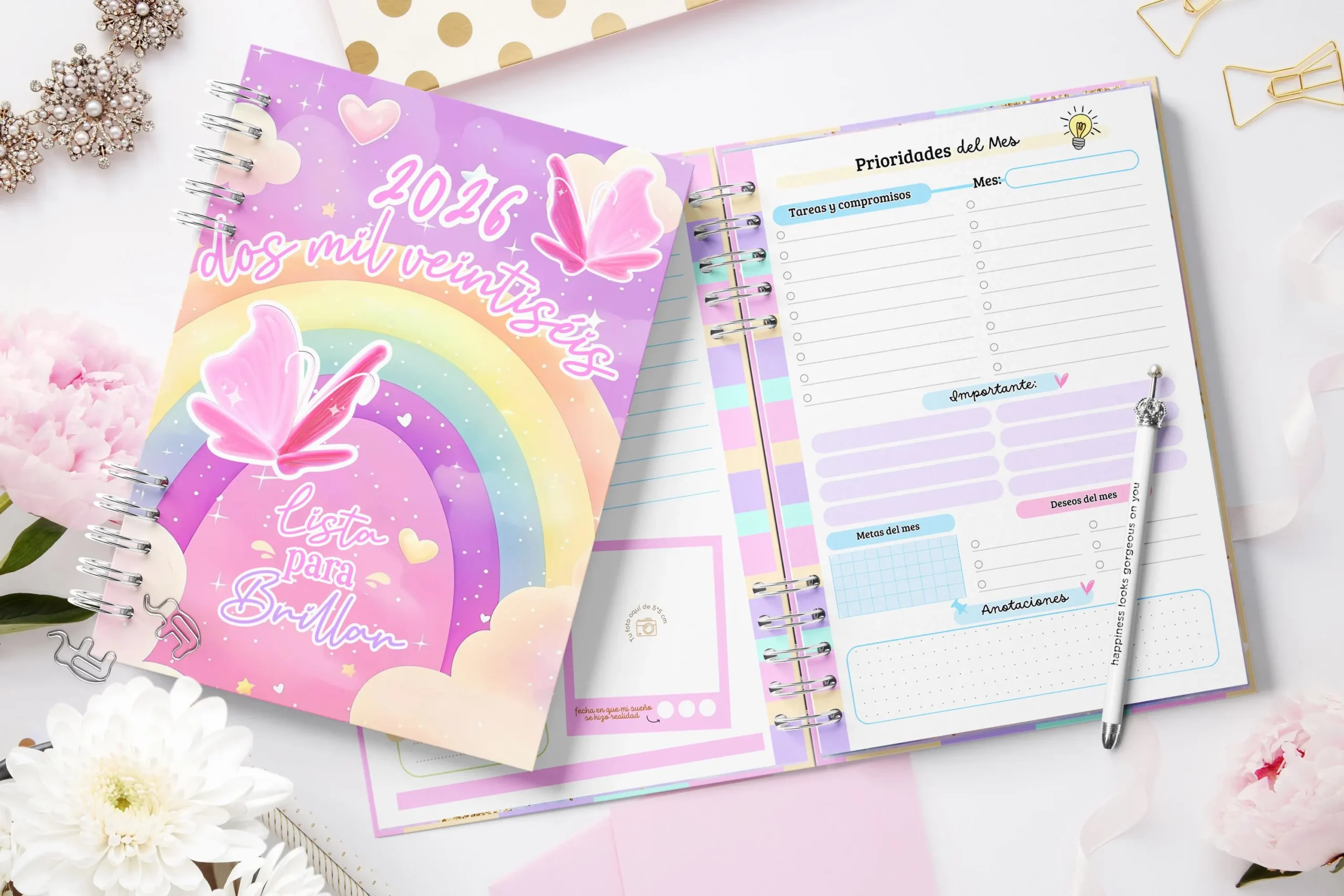 Agenda 2026 Semana Vista A5 Editable en Canva - Imagen 6